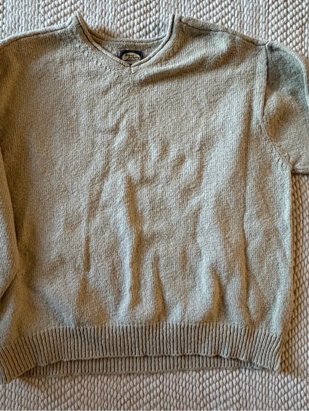 Tommy Bahama Men's Crewneck Sweater in Light Beige